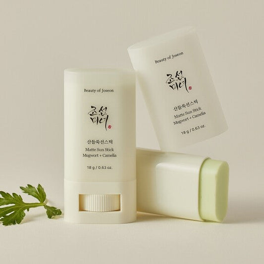 [Beauty of Joseon] Matte sun stick : Mugwort + Camelia 18g (SPF50+ PA++++) X 2EA [DOUBLE SET] - Skynkorea