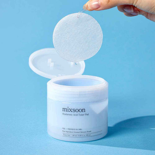 mixsoon Hyaluronic Acid Toner Pad 80ea/180ml - Skynkorea