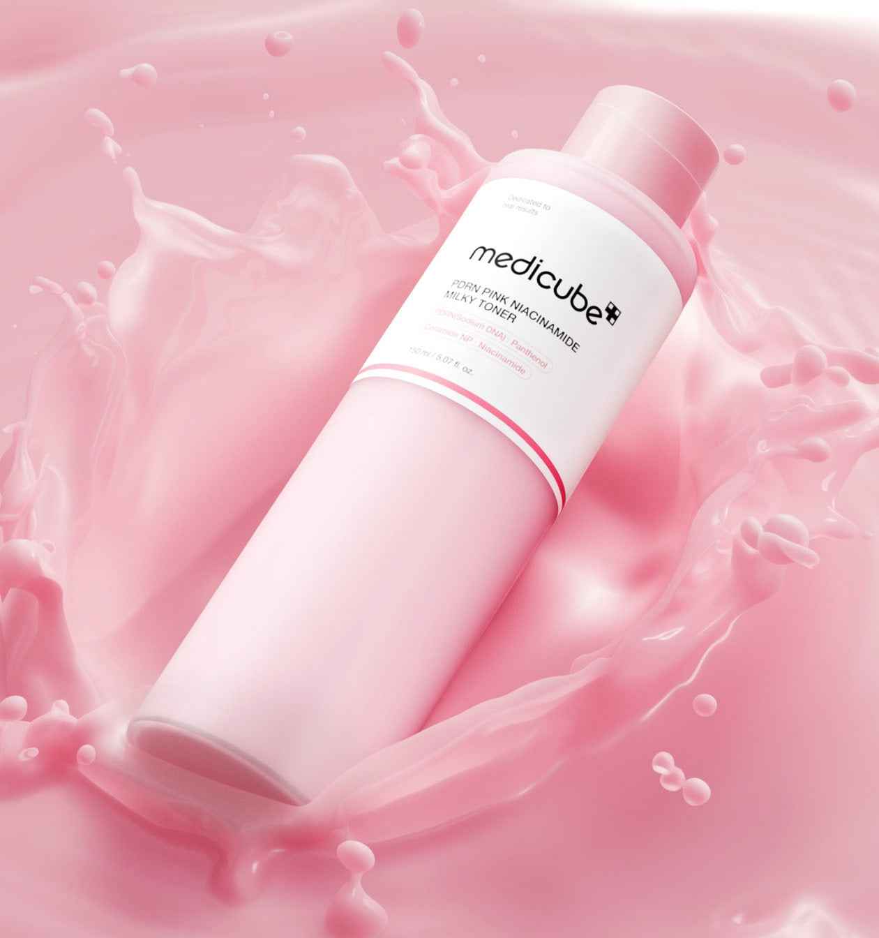 medicube PDRN Pink Niacinamide Milky Toner 150ml - Skynkorea