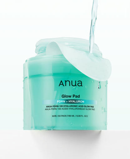 Anua PDRN 100 Hyaluronic Acid Glow Pad 60P/180ml - Skynkorea