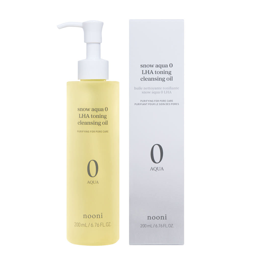 nooni Snow Aqua 0 LHA Toning Cleansing Oil 200ml - Skynkorea