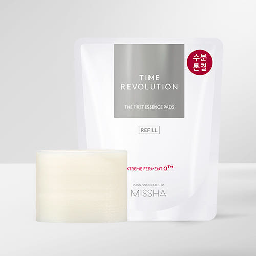 MISSHA Time Revolution The First Essence Pad 250ml/75pads (Refill) - Skynkorea