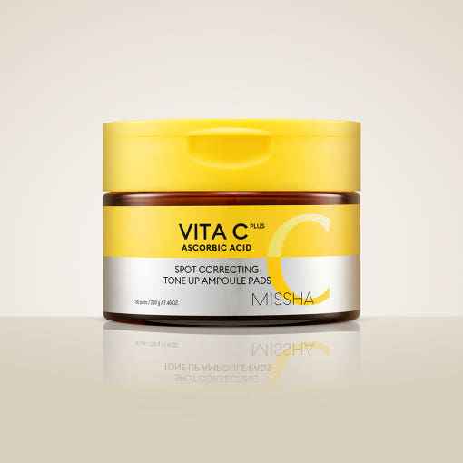 MISSHA Vita C Plus Spot Correcting Tone Up Ampoule Pads 210g/80pads - Skynkorea
