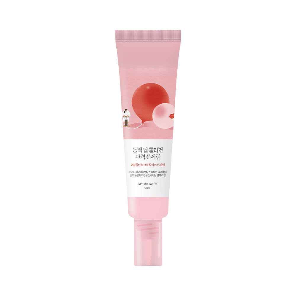 Round Lab Camellia Deep Collagen Firming Sun Serum 50ml (SPF 50+ PA++++) - Skynkorea