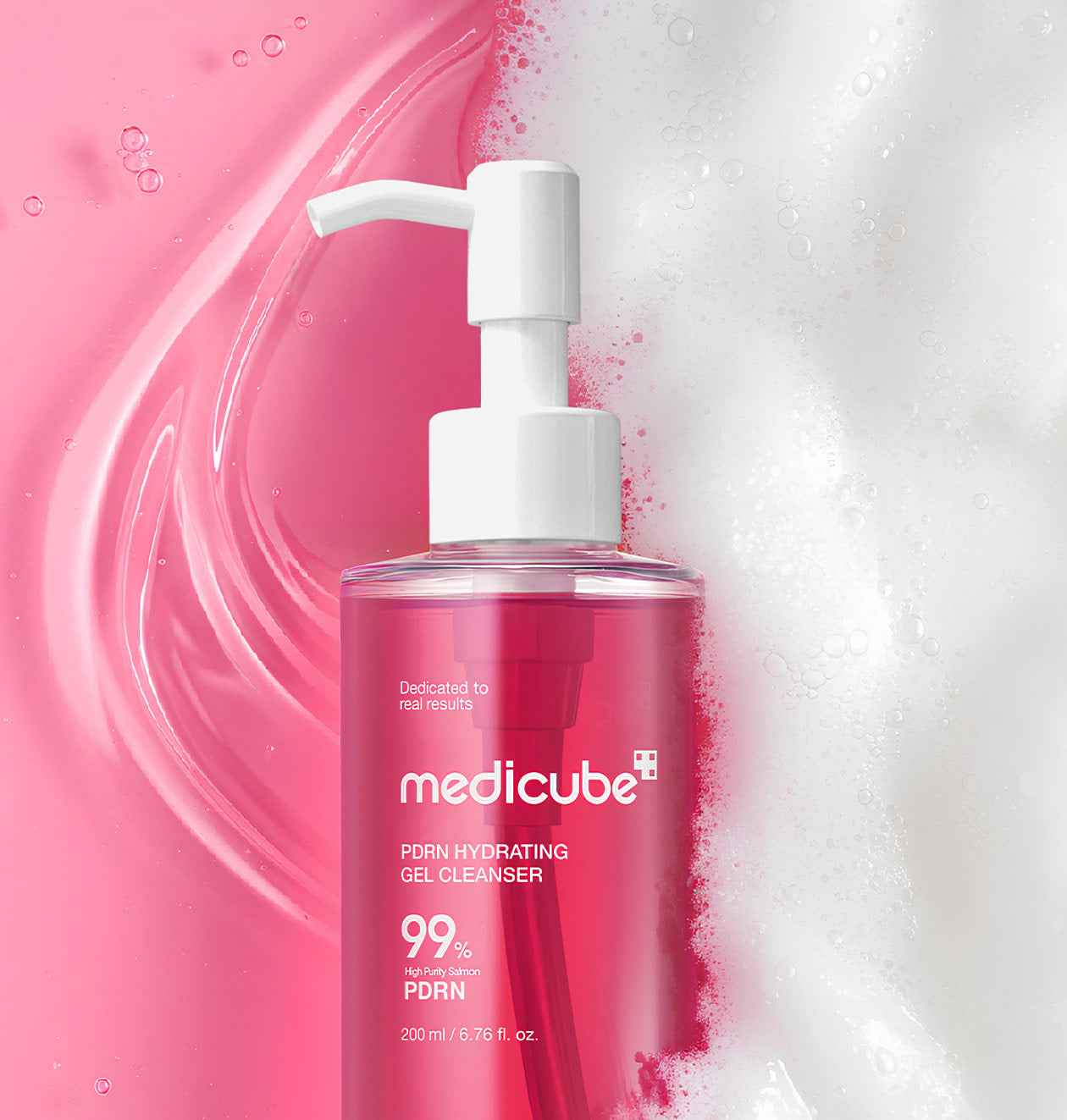medicube PDRN Gel to Foam Cleanser (PDRN HYDRATING GEL CLEANSER) 200ml - Skynkorea
