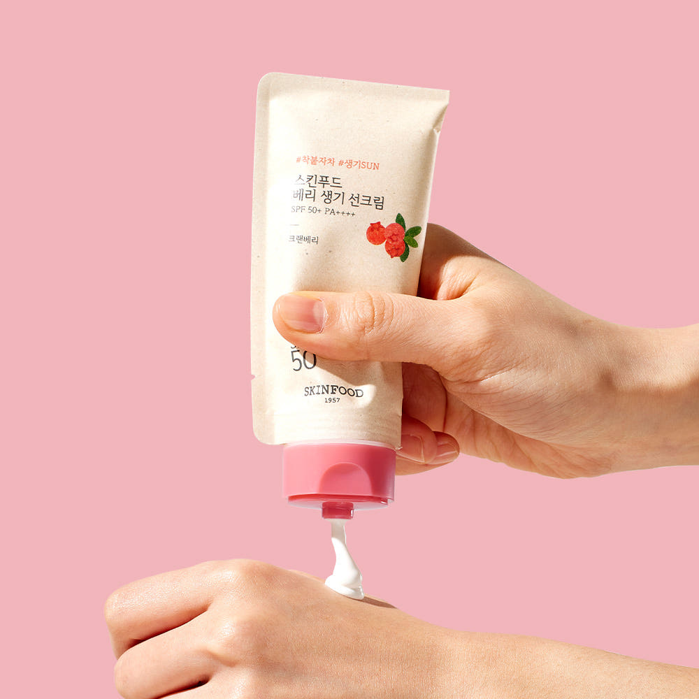 SKINFOOD Berry Glowing Sun Cream SPF50+ PA++++ 50ml - Skynkorea
