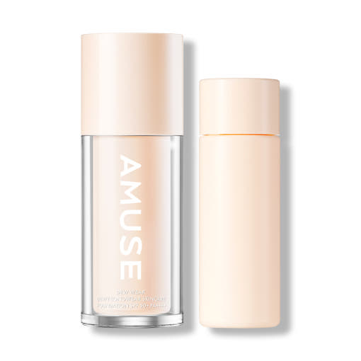 AMUSE Dew Wear Foundation SPF50+ PA++++ SET 35ml + 35ml(Refill) (4 Colors) - Skynkorea