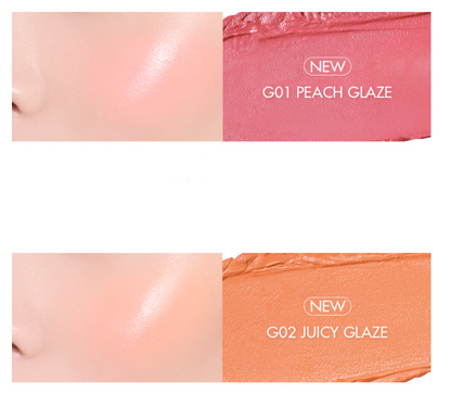 rom&nd Better Than Cheek GLAZED 2.4g (2 Colors) - Skynkorea
