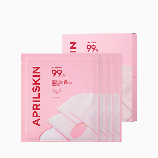 APRILSKIN TXA Niacinamide Collagen 99 Capsule Gel Mask 30g X 4ea - Skynkorea