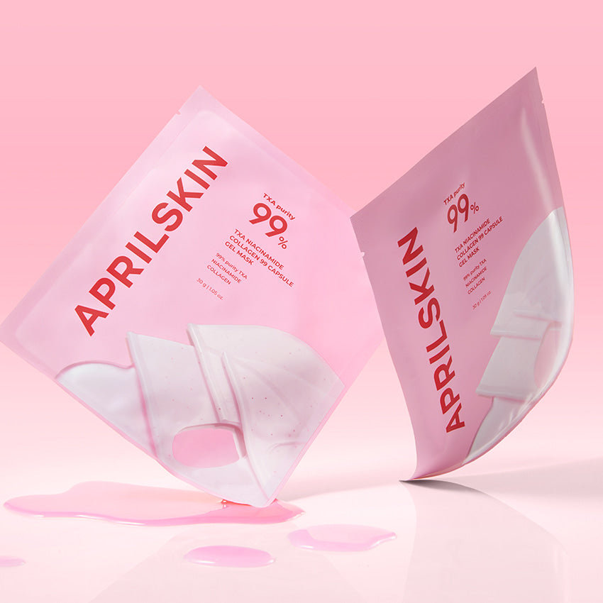 APRILSKIN TXA Niacinamide Collagen 99 Capsule Gel Mask 30g X 4ea - Skynkorea